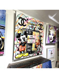 Patrick Cornée, Mickey offre à Minnie le parfum Chanel n°5, peinture - Galerie de vente et d’achat d’art contemporain en ligne Artalistic