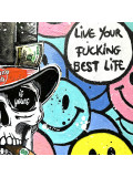 Patrick Cornée, Live your fucking best life, peinture - Galerie de vente et d’achat d’art contemporain en ligne Artalistic