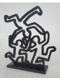 Pyb, 3 acrobates Haring, sculpture - Galerie de vente et d’achat d’art contemporain en ligne Artalistic
