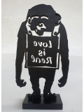 PyB, Monkey love Banksy, sculpture - Galerie de vente et d’achat d’art contemporain en ligne Artalistic