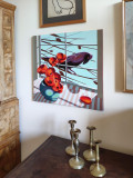 Federico Cortese, A crow outside the window, painting - Artalistic online contemporary art buying and selling gallery