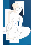 Hildegarde Handsaeme, Relaxing blues, painting - Artalistic online contemporary art buying and selling gallery