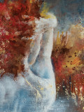 Bernard Gaulbert, Pixel rousse, peinture - Galerie de vente et d’achat d’art contemporain en ligne Artalistic