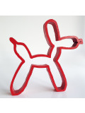 Spyddy, Chien Koons rouge, sculpture - Galerie de vente et d’achat d’art contemporain en ligne Artalistic