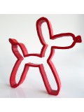 Spyddy, Chien Koons rouge, sculpture - Galerie de vente et d’achat d’art contemporain en ligne Artalistic