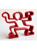 Spyddy, Mini boy rouge Haring, sculpture - Galerie de vente et d’achat d’art contemporain en ligne Artalistic