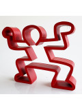 Spyddy, Mini boy rouge Haring, sculpture - Galerie de vente et d’achat d’art contemporain en ligne Artalistic