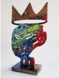 Spaco, tete roi Basquiat, sculpture - Galerie de vente et d’achat d’art contemporain en ligne Artalistic