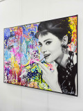Vincent Bardou, Audrey Hepburn, peinture - Galerie de vente et d’achat d’art contemporain en ligne Artalistic