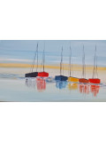 Lydie Massou, Les horizons décalés, peinture - Galerie de vente et d’achat d’art contemporain en ligne Artalistic