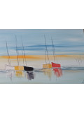Lydie Massou, Les horizons décalés, peinture - Galerie de vente et d’achat d’art contemporain en ligne Artalistic