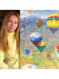 Oxypoint, Hot air balloons, painting - Artalistic online contemporary art buying and selling gallery