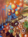 Renata Isin, Woman with grapes, painting - Artalistic online contemporary art buying and selling gallery