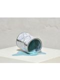 Yannick Bouillault, le vieux pot de pastel bleu, sculpture - Galerie de vente et d’achat d’art contemporain en ligne Artalistic
