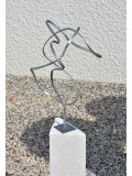 Yannick Bouillault, Serpentant inox, sculpture - Galerie de vente et d’achat d’art contemporain en ligne Artalistic