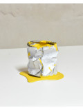 Yannick Bouillault, le vieux pot de peinture jaune, sculpture - Galerie de vente et d’achat d’art contemporain en ligne Artalistic
