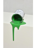 Yannick Bouillault, Le vieux pot de peinture vert, sculpture - Galerie de vente et d’achat d’art contemporain en ligne Artalistic