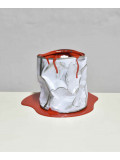 Yannick Bouillault, Le vieux pot de peinture rouge, sculpture - Galerie de vente et d’achat d’art contemporain en ligne Artalistic