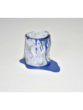 Yannick Bouillault, Le vieux pot de peinture bleu, sculpture - Galerie de vente et d’achat d’art contemporain en ligne Artalistic