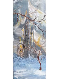 Anne Robin, arabesques sous la neige, peinture - Galerie de vente et d’achat d’art contemporain en ligne Artalistic