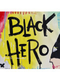 Piriongo, Black hero, peinture - Galerie de vente et d’achat d’art contemporain en ligne Artalistic