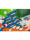 Gardani, Chasing Audrey Hepburn, peinture - Galerie de vente et d’achat d’art contemporain en ligne Artalistic