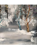 Anne Robin, Ciel d'hiver, peinture - Galerie de vente et d’achat d’art contemporain en ligne Artalistic