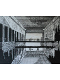 Jeremy Bowden, La base sous-marine, dessin - Galerie de vente et d’achat d’art contemporain en ligne Artalistic