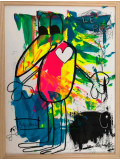 Pauline Salvan, Le Piaf, dessin - Galerie de vente et d’achat d’art contemporain en ligne Artalistic