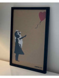 Banksy, La fille au ballon, dessin - Galerie de vente et d’achat d’art contemporain en ligne Artalistic