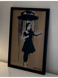 Banksy, La fille au parapluie, dessin - Galerie de vente et d’achat d’art contemporain en ligne Artalistic