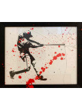 Andrea Van Der Hoeven, Baseball collision, dessin - Galerie de vente et d’achat d’art contemporain en ligne Artalistic