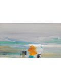 Lydie Massou, La mer et les dunes, peinture - Galerie de vente et d’achat d’art contemporain en ligne Artalistic