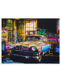 Ches, Vandalized car, edition - Galerie de vente et d’achat d’art contemporain en ligne Artalistic