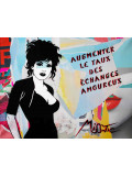 Miss Tic, Augmenter le taux des échanges amoureux, Edition - Galerie de vente et d’achat d’art contemporain en ligne Artalistic