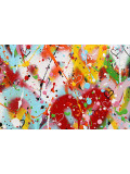 Isabelle Pelletane, Colorful Heart, peinture - Galerie de vente et d’achat d’art contemporain en ligne Artalistic