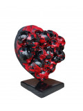 VL, Heart skull, sculpture - Galerie de vente et d’achat d’art contemporain en ligne Artalistic