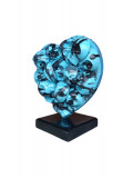 VL, Heart skull, sculpture - Galerie de vente et d’achat d’art contemporain en ligne Artalistic