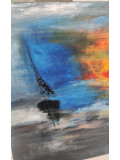 Marie Line Robert, Bateau ivre, peinture - Galerie de vente et d’achat d’art contemporain en ligne Artalistic