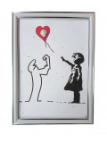 VL, Lineas and Banksy girl, dessin - Galerie de vente et d’achat d’art contemporain en ligne Artalistic