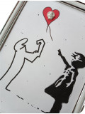 VL, Lineas and Banksy girl, dessin - Galerie de vente et d’achat d’art contemporain en ligne Artalistic