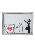 VL, Lineas and Banksy girl, dessin - Galerie de vente et d’achat d’art contemporain en ligne Artalistic