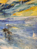 Marie-Line Robert, Duo des mers, peinture - Galerie de vente et d’achat d’art contemporain en ligne Artalistic