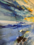 Marie-Line Robert, Duo des mers, peinture - Galerie de vente et d’achat d’art contemporain en ligne Artalistic