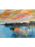 Marie-Line Robert, Le lac des couleurs, peinture - Galerie de vente et d’achat d’art contemporain en ligne Artalistic