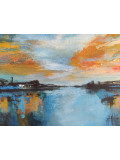Marie-Line Robert, Le lac des couleurs, peinture - Galerie de vente et d’achat d’art contemporain en ligne Artalistic