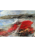 Marie-Line Robert, Roches rouges, peinture - Galerie de vente et d’achat d’art contemporain en ligne Artalistic