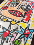 Volt, La diva aux fleurs, peinture - Galerie de vente et d’achat d’art contemporain en ligne Artalistic