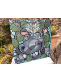 Annemarie Laffont, Hippo, peinture - Galerie de vente et d’achat d’art contemporain en ligne Artalistic