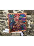 Annemarie Laffont, Cocorico, peinture - Galerie de vente et d’achat d’art contemporain en ligne Artalistic
